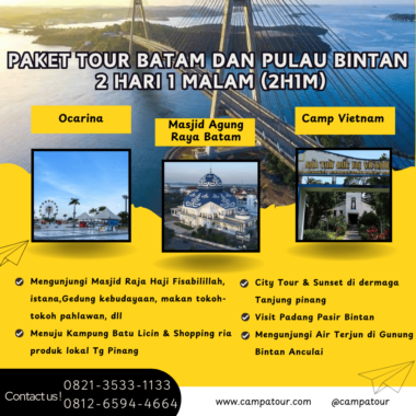 Paket Tour Batam dan Pulau Bintan 2 Hari 1 Malam (2H1M)