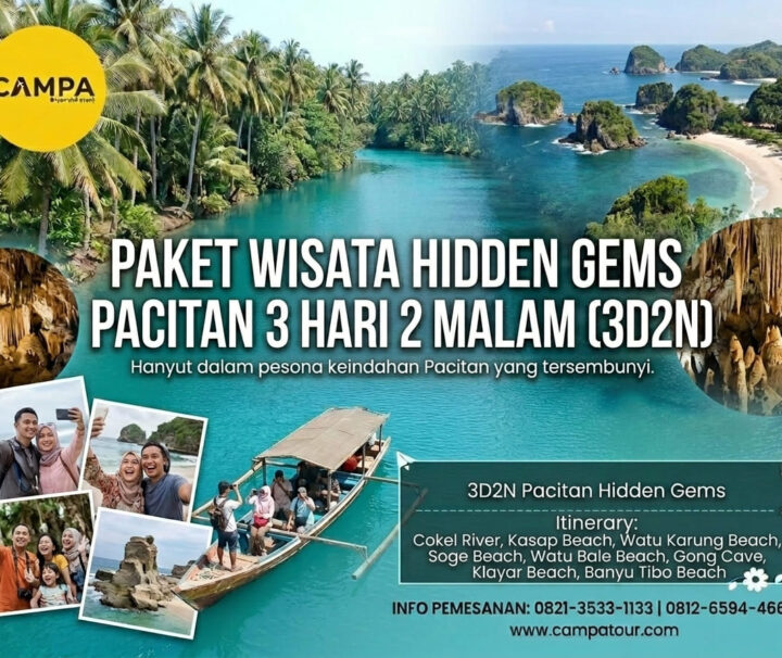 Paket Tour Hidden Gems Pacitan 3 Hari 2 Malam (3H2M)_Campa Tour