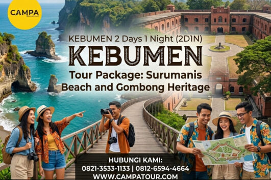 Paket Tour Kebumen 2 Hari 1 Malam (2H1M) Pantai Surumanis dan Gombong Heritage_Campa Tour
