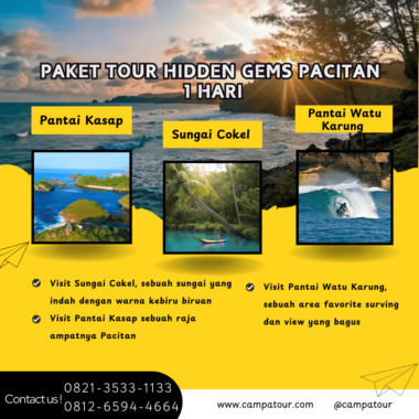 Paket Tour Hidden Gems Pacitan 1 Hari