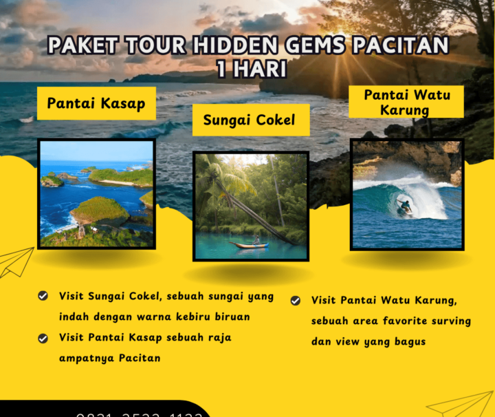 Paket Tour Hidden Gems Pacitan 1 Hari