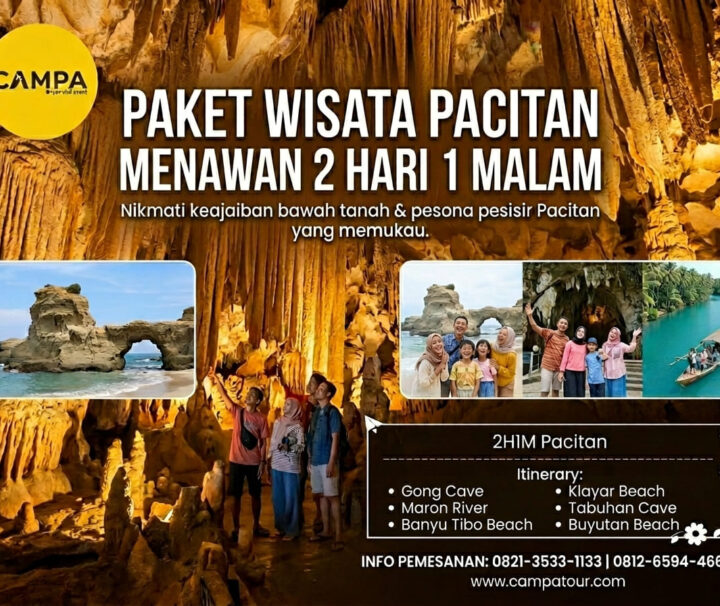 Paket Tour Pacitan 2 Hari 1 Malam (2H1M) Menawan_Campa Tour