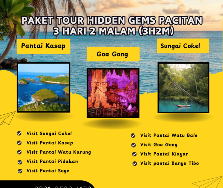 Paket Tour Hidden Gems Pacitan 3 Hari 2 Malam (3H2M)