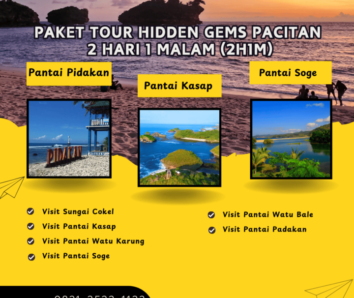 Paket Tour Hidden Gems Pacitan 2 Hari 1 Malam (2H1M)