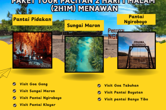Paket Tour Pacitan 2 Hari 1 Malam (2H1M) Menawan