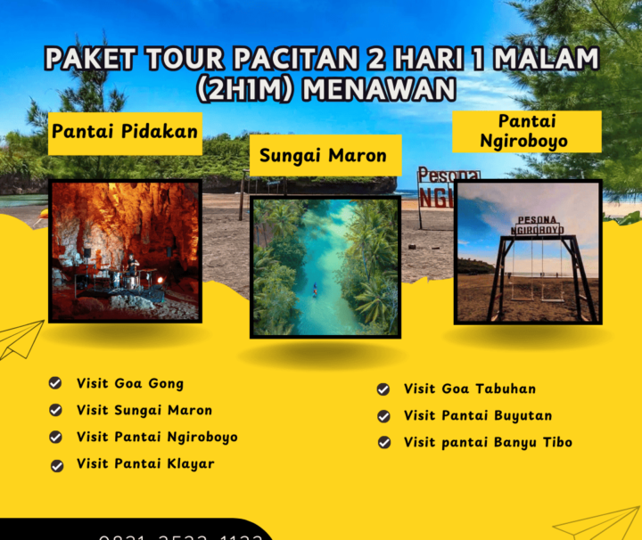 Paket Tour Pacitan 2 Hari 1 Malam (2H1M) Menawan