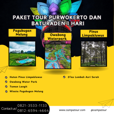 Paket Tour Purwokerto dan Baturaden 1 Hari
