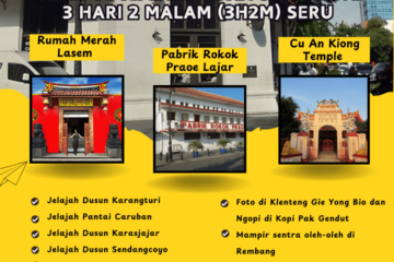 Paket Tour Semarang 3 Hari 2 Malam (3H2M) Seru
