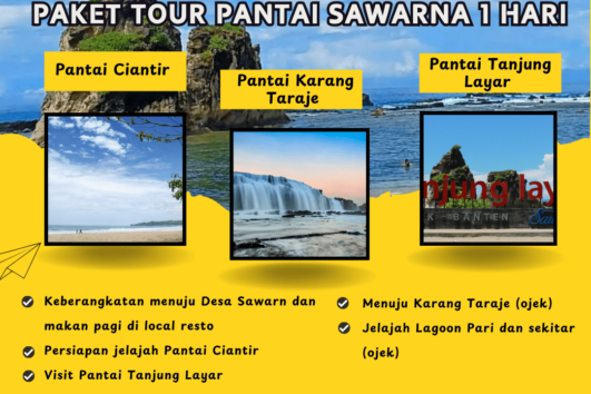 Paket Tour Pantai Sawarna 1 Hari