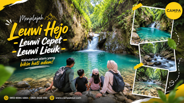 Leuwi Hejo, Leuwi Cepet dan Leuwi Lieuk merupakan salah satu jalur trekking indah di sentul