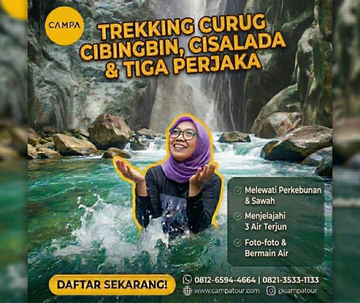 Trekking Curug Cibingbin, Cisalada dan Tiga Perjaka - Campa Tour
