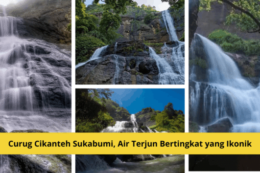 Curug Cikanteh Sukabumi, Air Terjun Bertingkat yang Ikonik