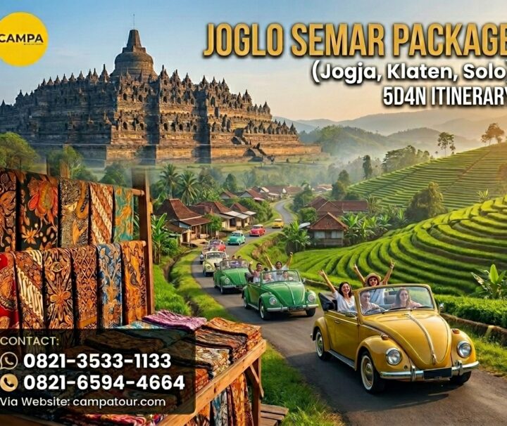 Paket Tour Joglo Semar (Jogja, Klaten, Solo, Karanganyar) 5H4M