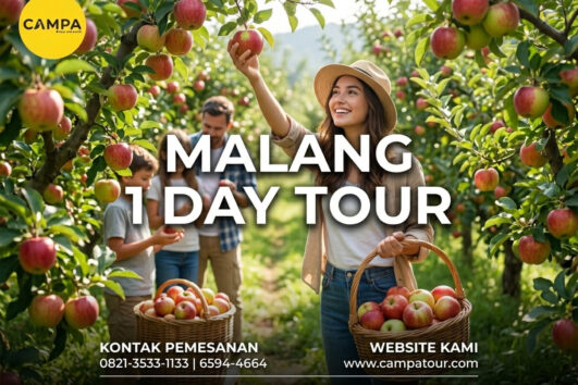 Paket Tour Malang 1 Hari: Air Terjun Coban Pelangi, Tubing Sungai Amprong, Dan Petik Apel bersama Campa Tour