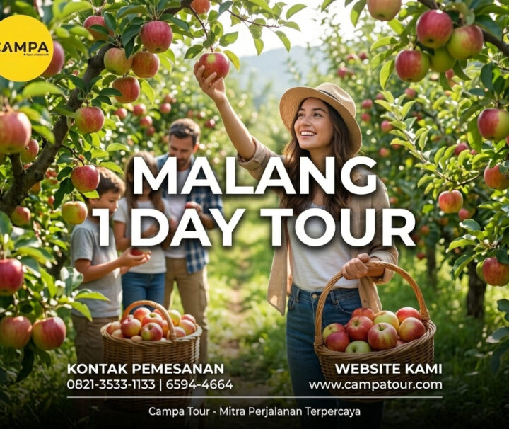 Paket Tour Malang 1 Hari: Air Terjun Coban Pelangi, Tubing Sungai Amprong, Dan Petik Apel bersama Campa Tour