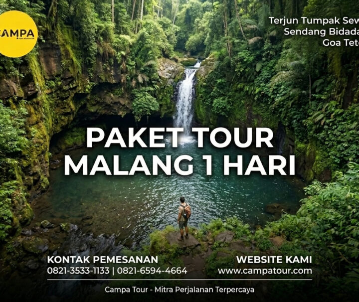 Paket Tour Malang 1 Hari: Air Terjun Tumpak Sewu, Sendang Bidadari, Dan Goa Tetes bersama Campa Tour
