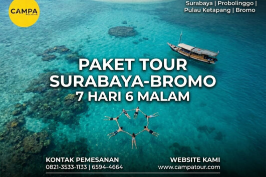 Paket Tour Surabaya, Probolinggo, Pulau Ketapang, Bromo 7 Hari 6 Malam (7H6M)- Campa Tour
