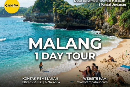 Paket Tour Malang 1 Hari: Desa Bajulmati, Sungai Harapan dan Pantai Watu Leter