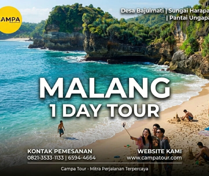 Paket Tour Malang 1 Hari: Desa Bajulmati, Sungai Harapan dan Pantai Watu Leter