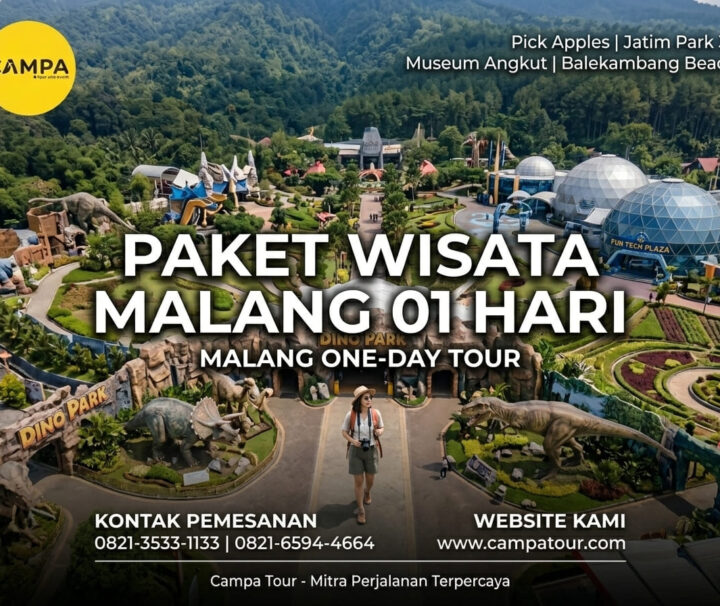 Paket Tour Malang 1 Hari: Petik Apel, Jatim Park 3, Museum Angkut Dan Pantai Balekambang