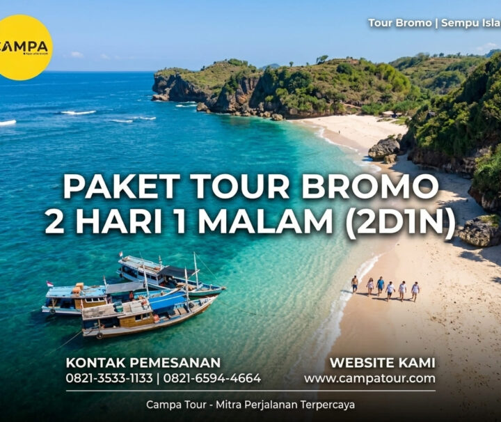 Paket Tour Gunung Bromo dan Pulau Sempu 2 Hari bersama Campa Tour