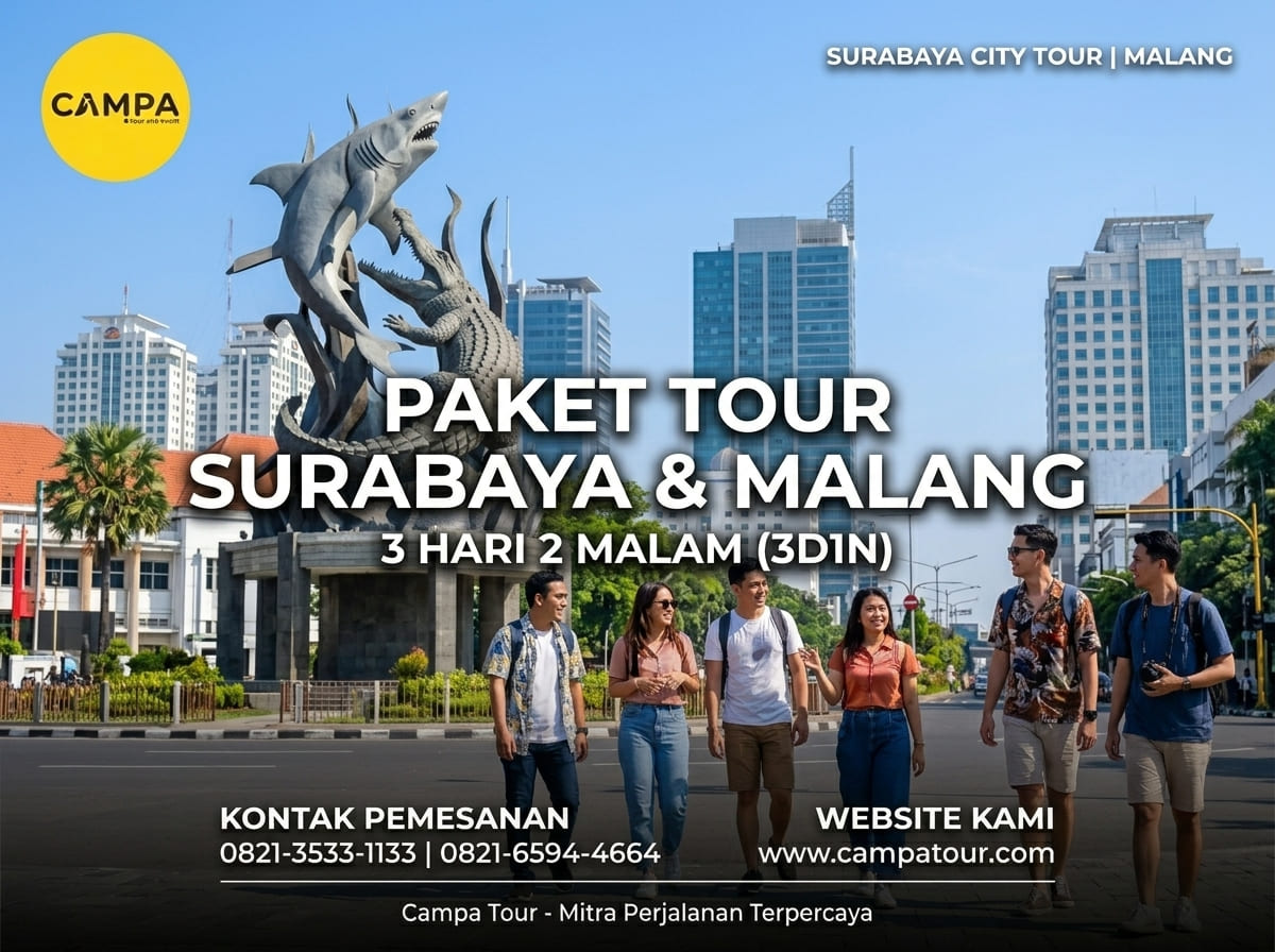 Paket Surabaya City Tour & Malang 3 Hari 2 Malam (3H2M) bersama Campa Tour