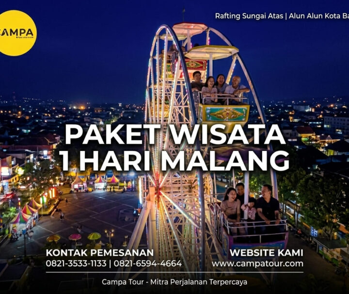 Paket Tour Malang 1 Hari: Rafting Sungai Atas Dan Alun Alun Kota Batu bersama Campa Tour