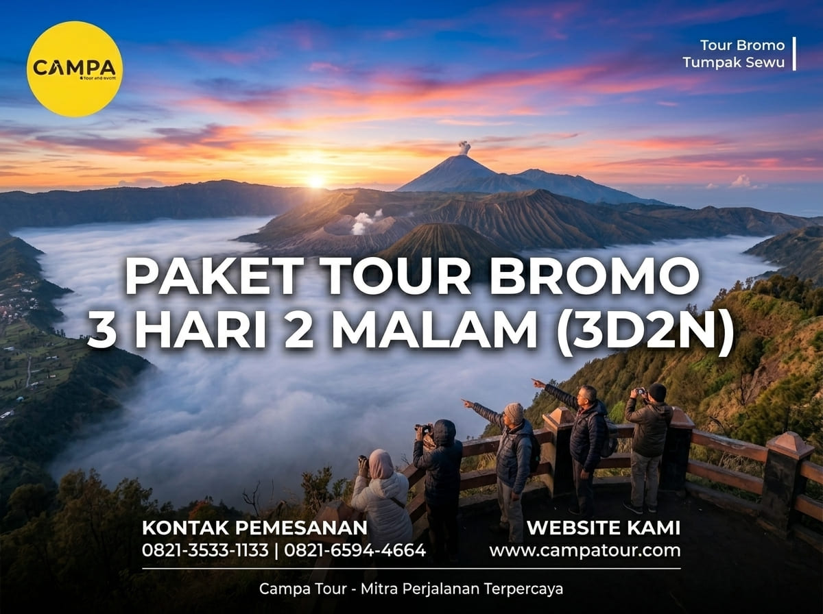Paket Bromo Tumpak Sewu 3 Hari 2 Malam (3H2M) bersama Campa Tour