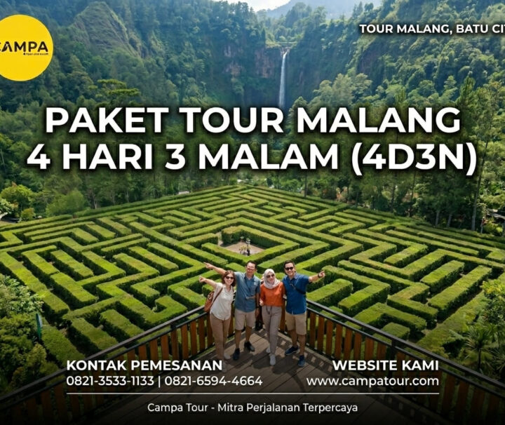 Paket Tour Malang Kota Batu Surabaya 4 Hari 3 Malam (4H3M) bersama Campa Tour