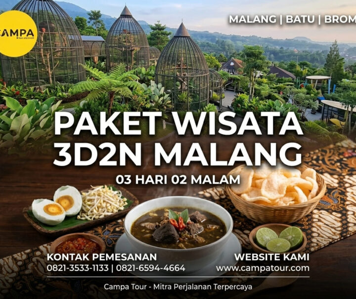 Paket Tour Malang, Batu & Bromo 3 Hari 2 Malam (3H2M) bersama Campa Tour