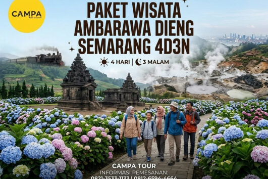 Paket Tour Ambarawa, Dieng, dan Semarang 4H3M