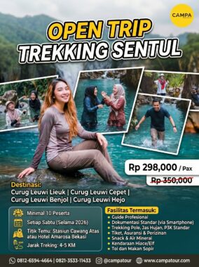 Open Trip Trekking Sentul 2026 - Campa Tour