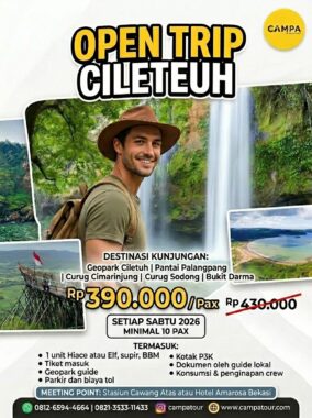 open trip cileteuh campa tour 2026