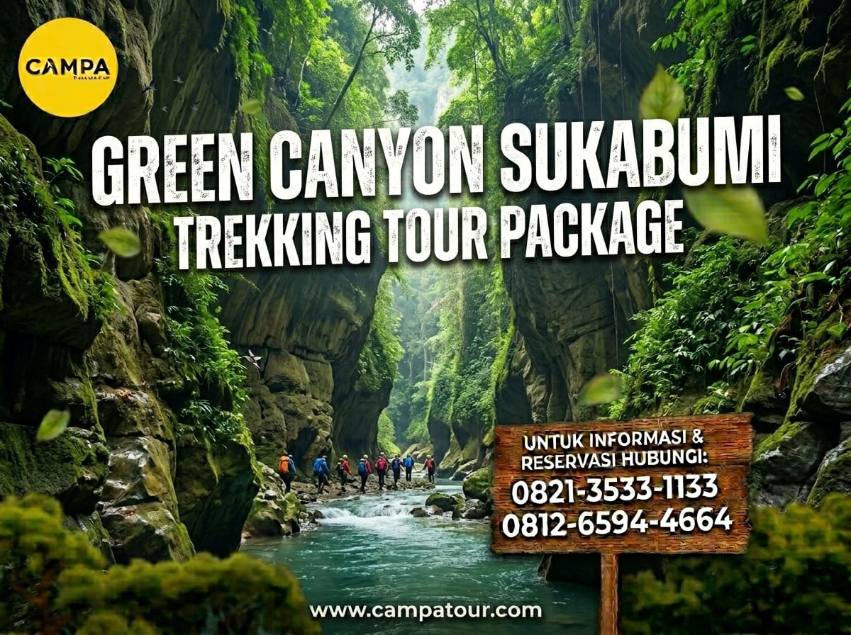 Paket Tour Trekking Green Canyon Sukabumi_Campa Tour