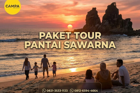 Paket Tour Pantai Sawarna 2 Hari 1 Malam_Campa Tour
