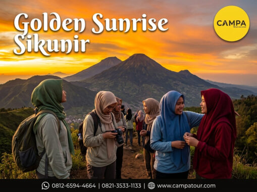 Golden Sunrise Sikunir - Paket WIsata Dieng bersama Campa Tour