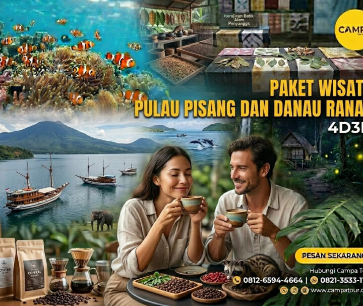 Paket Tour Pulau Pisang dan Danau Ranau 4 Hari 3 Malam (4H3M)
