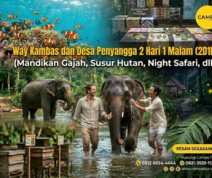Paket Tour Way Kambas dan Desa Penyangga 2 Hari 1 Malam (2H1M)