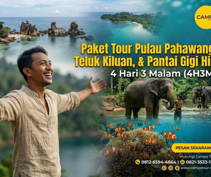 Paket Wisata Pulau Pahawang, Teluk Kiluan Dan Pantai Gigi Hiu 4 Hari 3 Malam (4H3M)
