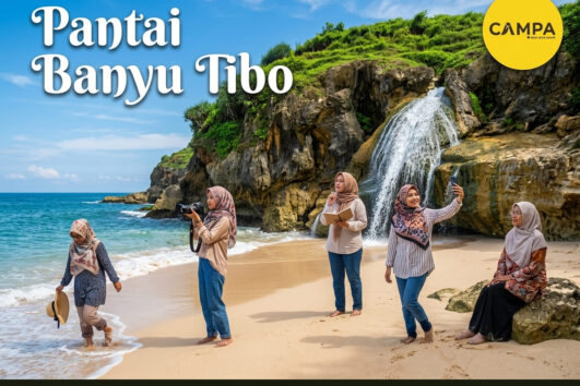Pantai Banyu Tibo - Paket Wisata Pacitan bersama Campa Tour