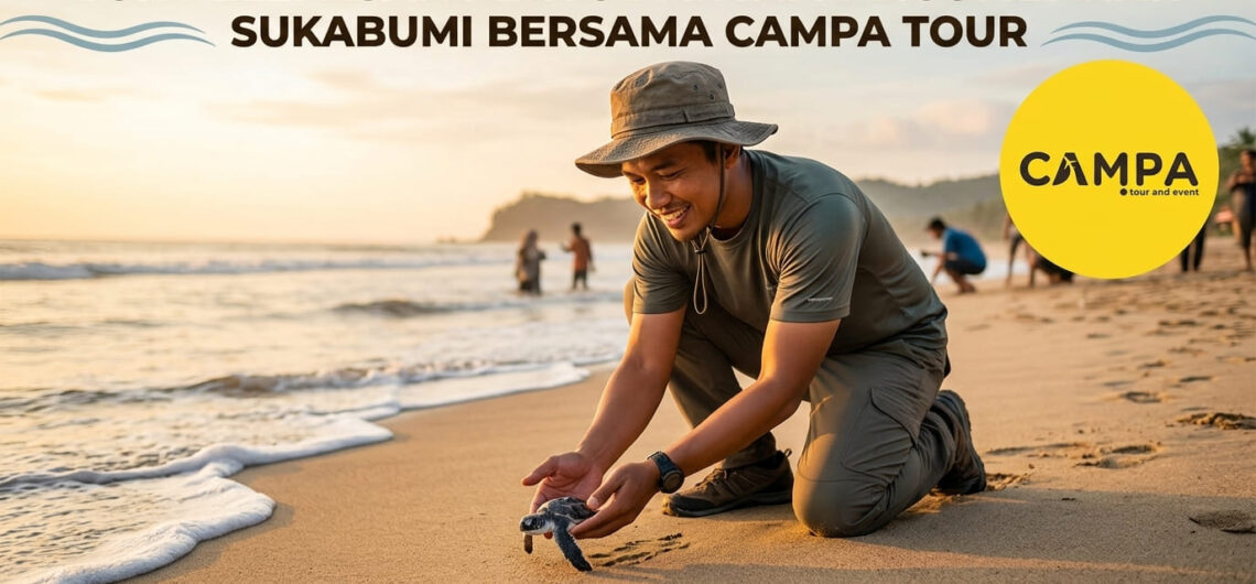 Wisata Tour Pelepasan Tukik Pantai Pangumbahan Sukabumi bersama Campa Tour