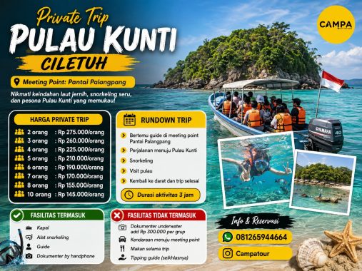 pricelist snorkeling pulau kunti