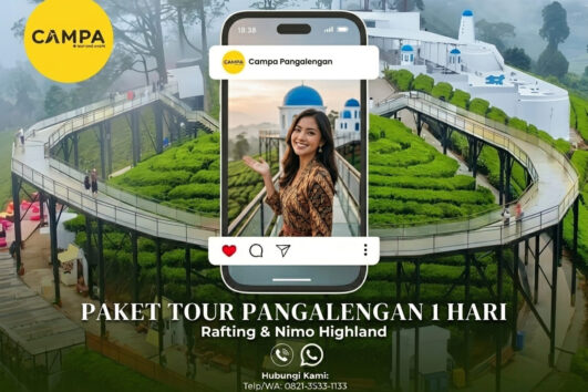 Paket Tour Pangalengan 1 Hari: Rafting dan Nimo Highland bersama campa Tour