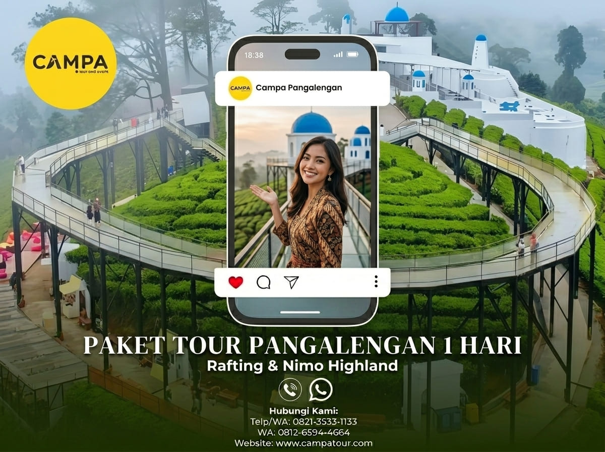 Paket Tour Pangalengan 1 Hari: Rafting dan Nimo Highland bersama campa Tour