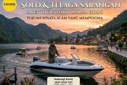 Paket Tour Solo 5H4M (5 Hari 4 Malam): Telaga Sarangan dan Umbul Ponggok bersama Campa Tour
