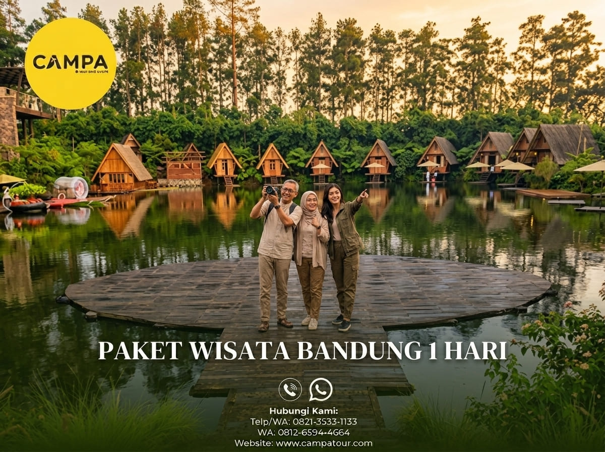 Paket Tour Bandung 1 Hari Observatorium Bosscha, Bamboo Village Dan Wisma Taman Sari_Campa Tour
