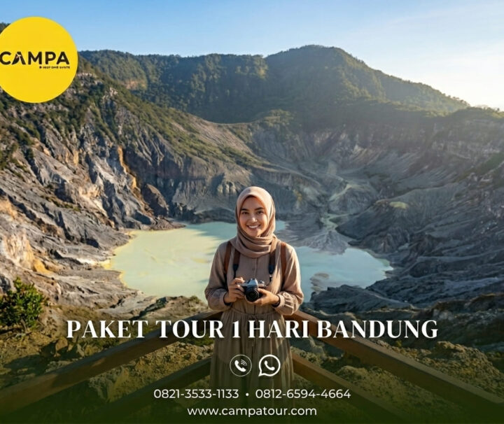Paket Tour Bandung 1 Hari: Tangkuban Perahu, Sari Ater Dan Saung Angklung Udjo bersama Campa Tour
