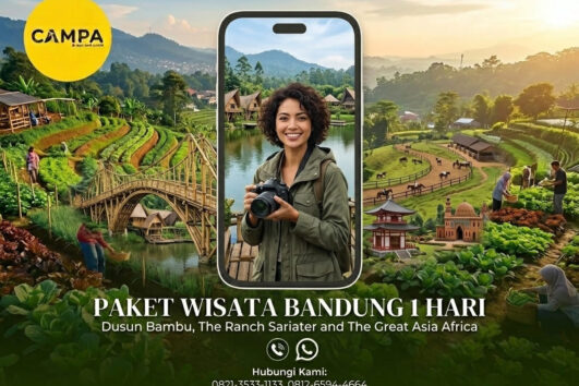 Paket Tour Bandung 1 Hari: Dusun Bambu, The Ranch Sariater Dan The Great Asia Africa bersama Campa Tour