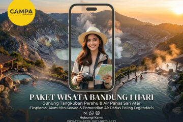 Paket Tour Bandung 1 Hari: Gunung Tangkuban Perahu Dan Sari Ater Hot Spring Water Dan The Great Asia Afrika bersama Campa Tour