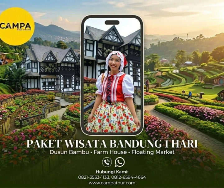 Paket Tour Bandung 1 Hari: Dusun Bambu, Farm House Dan Floating Market bersama Campa Tour